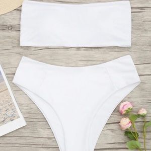 High Waist Bandeau Bikini